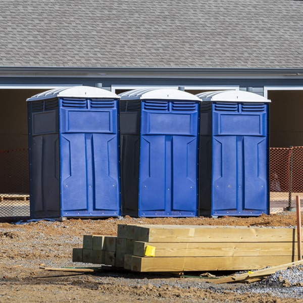 how often are the porta potties cleaned and serviced during a rental period in East Whittier California